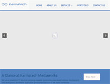 Tablet Screenshot of karmatechmediaworks.com